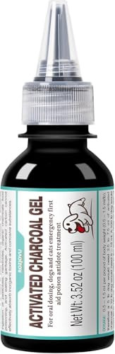 Rozjovu Activated Charcoal Gel For Dogs For Poisoning Dog First Aid Activated 100 Ml