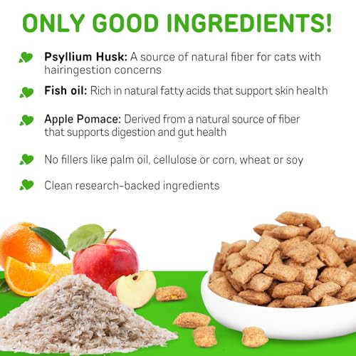 Ruduwu Hairball Control Cat Treats Hairball Treatment For CatsCat Hairball Remedy &