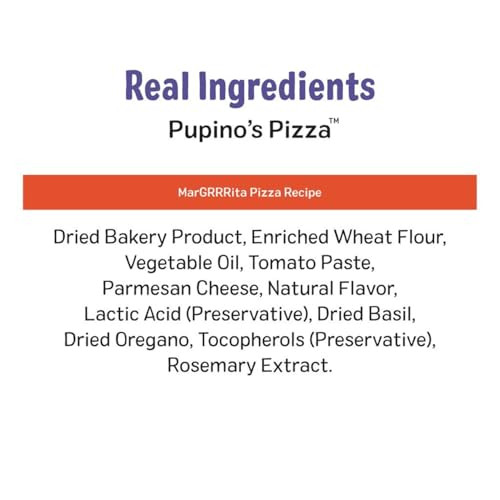 Three Dog Bakery Pupino's Pizza Cookies For Dogs Dog Treats With Real Ingredients 16 Oz