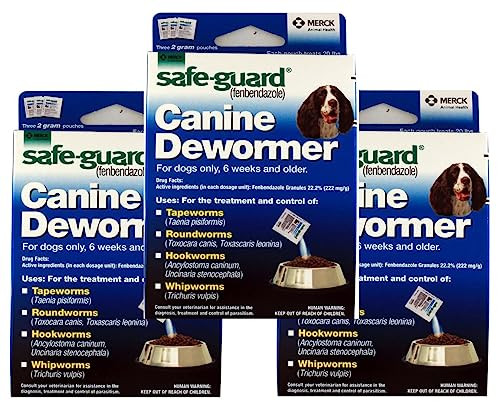 SafeGuard SafeGuard Canine Dewormer For Dogs Only 6 Weeks And Older Total(3 9 Pouches 3 Pack