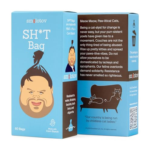 Smolotov Premium Pet Poop Bags For Cats & Dogs Unscented Leakproof Reversible 60 Count