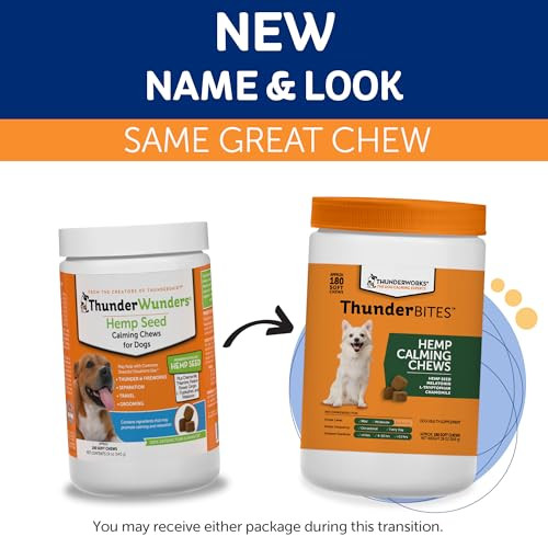 Thunderbites Hemp Calming Chews For Dogs Everyday Use Can Help Relieve Stress 180 Count