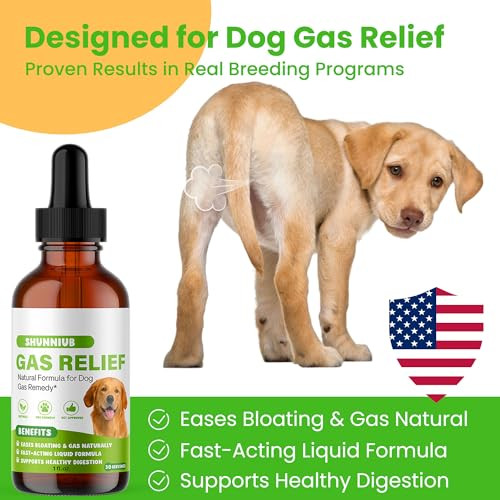 Shunniub Dog Fart Remedy Dog Gas Relief Drops To Help With Bloating 1 Fl Oz