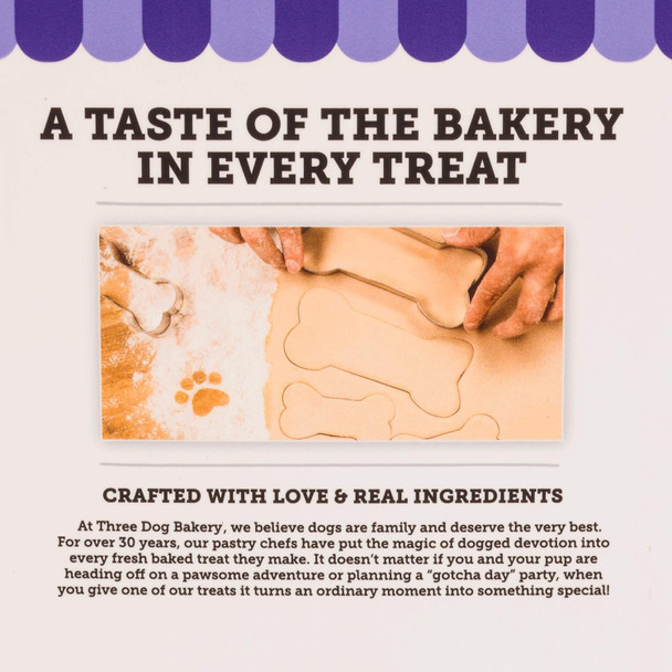 Three Dog Bakery Lick'n Crunch Sandwich Cookies Variety Pack Premium Treats for Dogs, Carob/Peanut Butter, Golden/Vanilla, & Pupper Butters, 37.8 Ounces, 3-Pack