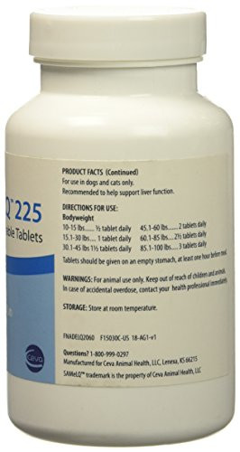 Sogeval S Adenosyl 225 (Same) For Medium / Large Dogs (60 Tabs 225 Mg