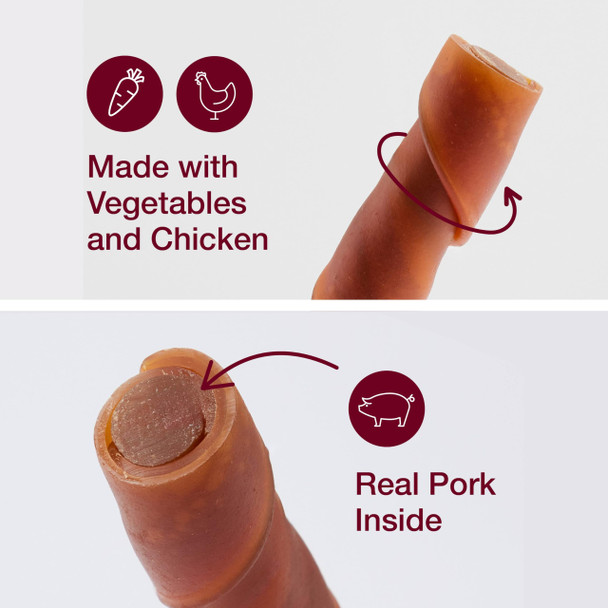 Smartbones Stuffed Twist Sticks With Pork RawhideFree Chews For Dogs Made With 6.9 Ounces 6 Count