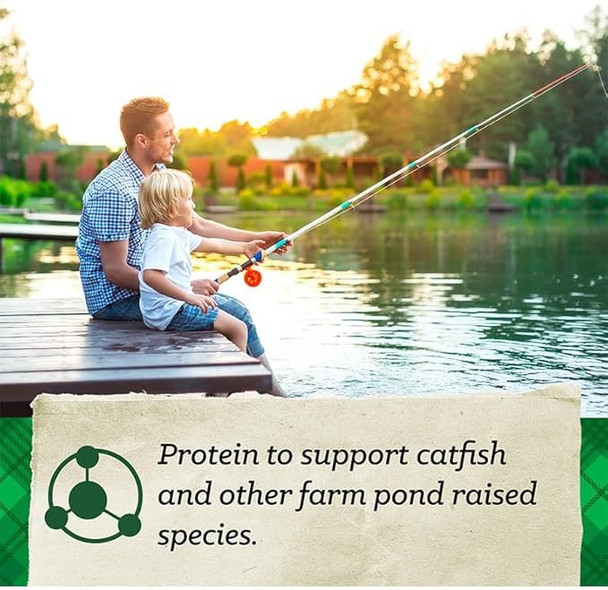 Southern States Nature's Canvas Catfish Feed Big Strike 32% Protein Floating Fish Food 40 Pounds