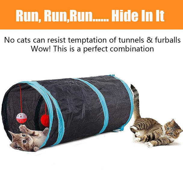 Speedy Panther 21 Pcs Cat Toys For Indoor Cats Collapsible Cat Tunnel Interactive
