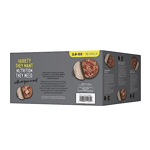 Tiki Pets Cat After Dark Wet Cat Food For Adult Cats Whole Foods 2.8 Oz Variety Pack