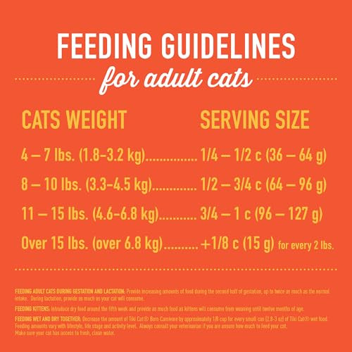 Tiki Pets Cat Born Carnivore Indoor Health NonGmo Chicken And Turkey Meal Recipe 3 Lbs