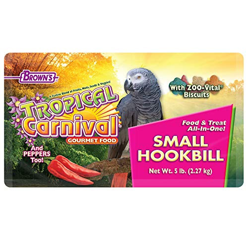 Tropical Carnival F.M. Brown's Tropical Carnival Gourmet Bird Food For Parrots African Greys 5 Lb