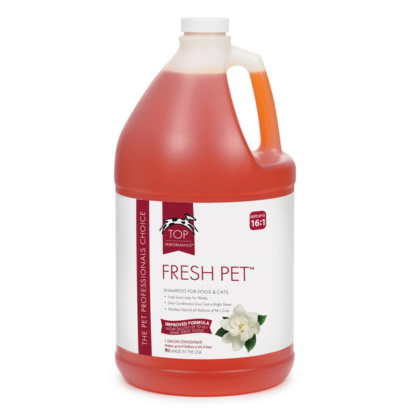 Top Performance Fresh Pet Shampoo 1GallonBlack