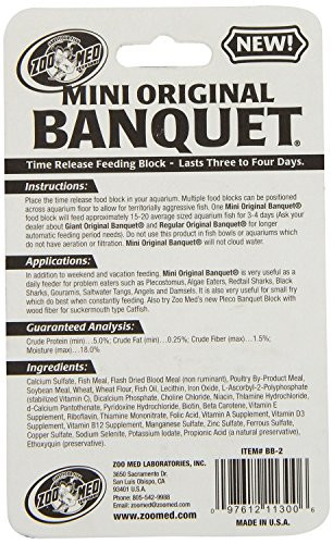 Zoo Med Laboratories Mini Banquet Block Feeders 18 Blocks Total (3 Packs With 3 Pack