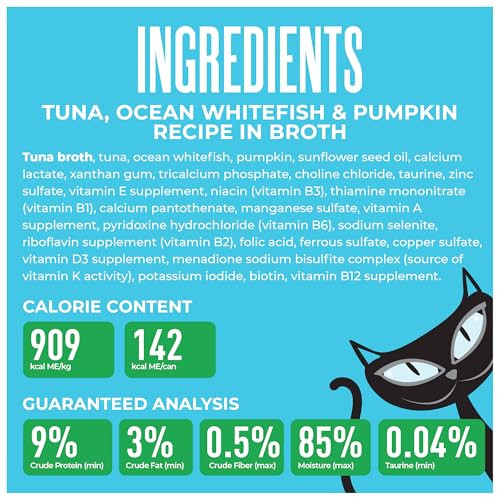 Tiki Pets Cat Aloha Friends Wet Cat Food Tuna Ocean Whitefish & Pumpkin 5.5 Oz 8 Count