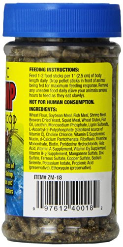 Zoo Med Laboratories Szmzm18 Aquatic Shrimp Crab Lobster Food 2.5Ounce