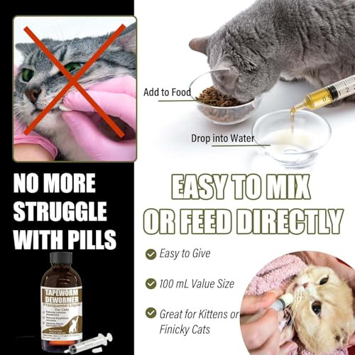 Vetasure Tapeworm Dewormer For Cats & Kittens 100 Ml