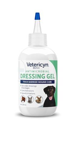 Vetericyn Plus Wound Dressing Gel For Animals Thick Barrier Wound Care For 3 Ounces