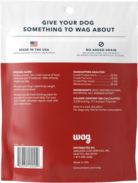 Brand - Wag Soft & Tender American Jerky Dog Treats – Duck Bites, 16 Ounce (Pack of 1)