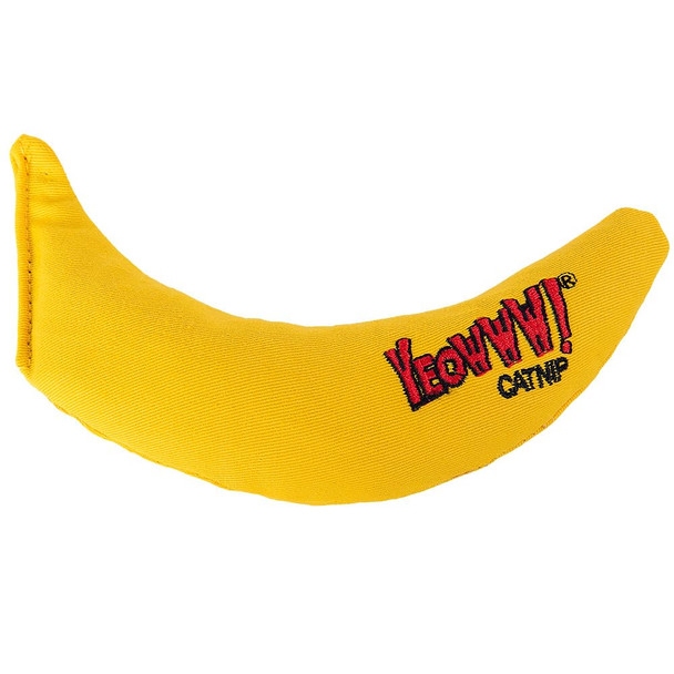Yeowww Catnip ChiCatA Banana Toy For Cats Durable Cotton Twill Made In 7 Inches