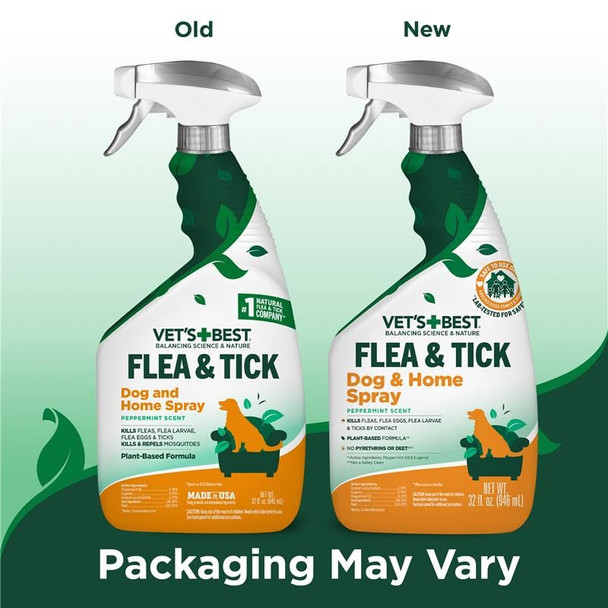 Vet's Best Indoor Flea And Tick Spray 32 Oz