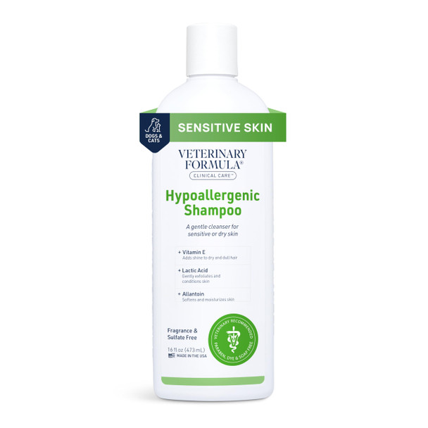 Veterinary Formula Clinical Care Hypoallergenic Shampoo For Dogs And Cats 16 Oz