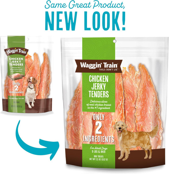 Waggin' Train Limited Ingredient, Grain Dog Treat, Chicken Jerky Tenders - 11 oz. Pouch Waggin' Train Limited Ingredient, Grain Dog Treat, Chicken Jerky Tenders - 11 oz. Pouch