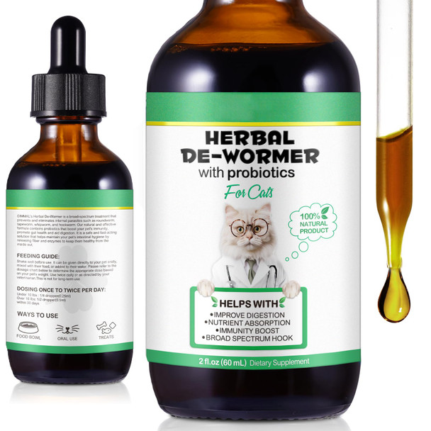 Yjdhrpbi Specifically Formulated For CatsNaturally Sourced IngredientsCats Natural Broad Spectrum Treatment With