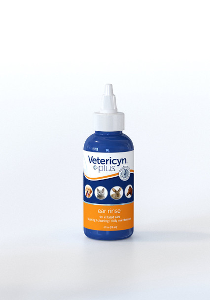 Vetericyn Plus All Animal Ear Rinse Liquid Drops 4Ounce