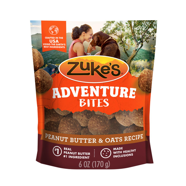 Zuke's Adventure Bites Pet Treats For Dogs Soft Dog Treats With Real 6 Oz