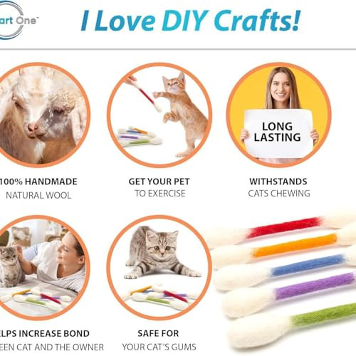 Yovarelion Swabs Cat Toys With Catnip 6 Pk