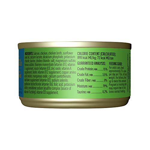 Tiki Pets Cat Luau Wet Cat Food Wild Salmon & Chicken . Cans 2.8 Oz 12 Count