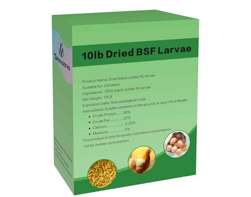 Zenithworks All Natural Dried Bsf Larvae For ChickensBlack Soldier Fly Larvae Chicken 10 Lb