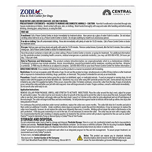 Zodiac Flea And Tick Collar For Dogs Small
