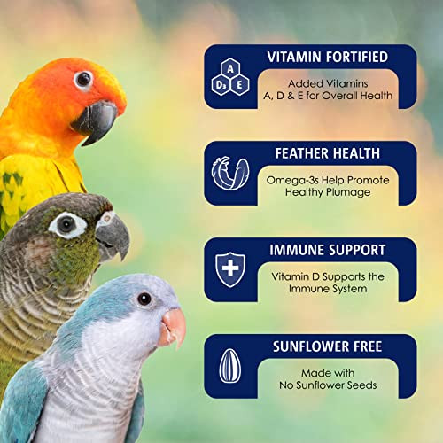 Vitakraft Vitasmart Conure Small Parrot Food Bag Premium Bird Food Mix With 4 Pound
