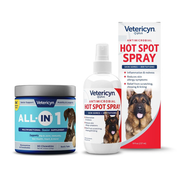 Vetericyn AllIn 1 Multifunctional Senior Dog Supplement With Glucosamine And Vetericyn Plus