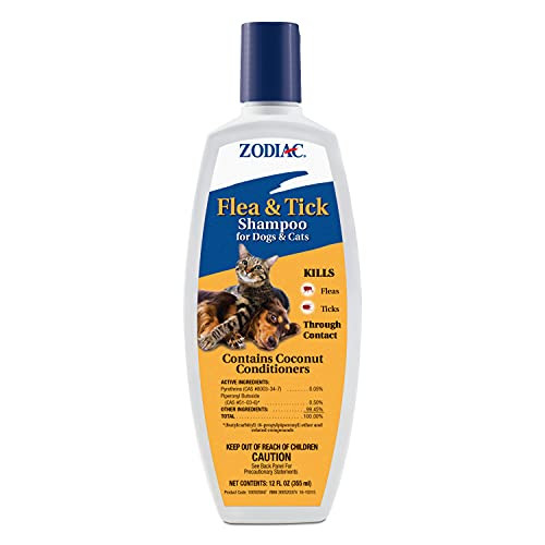 Zodiac Flea & Tick Shampoo For Dogs & Cats 12Ounce