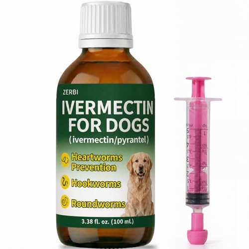 Zerbi Ivermectin For Dogs Digestive Health & Vitality Support Safe For Puppies 3.38 Oz