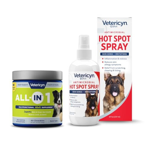 Vetericyn AllIn 1 Multifunctional Dog Supplement And Vetericyn Plus Hot Spot Spray