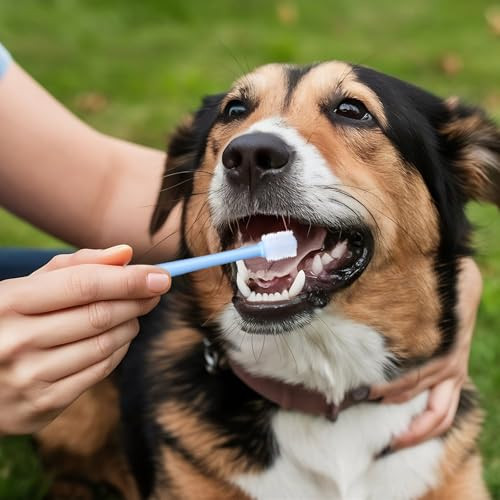 Wjiaaa 3 Pack Small Dog Cat Toothbrush 360 Degree Soft Silicone Pet 3 Pack