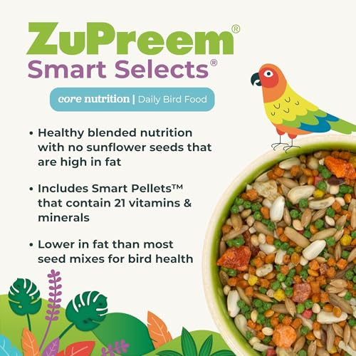 Zupreem Smart Selects Parakeet Food 2 Lb 2 Pack