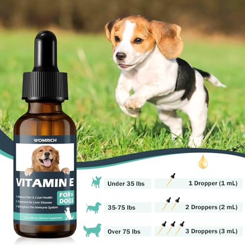 Womrich Vitamin E For Dogs Dog Vitamins E Vitamin E Dropper For 30 Ml