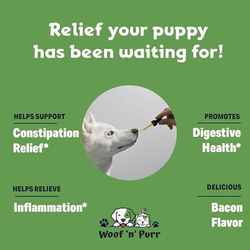 Woof 'n' Purr Constipation Relief For Dogs Dog Constipation Relief Dog Constipation Dog Laxative 1 Fl Oz