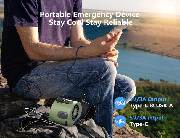 10000Mah Portable Waist Fan Stepless Speed Rechargeable Neck Fan With Max 24H Working Time 12000Rpm Strong Airflow, Wearable Fan