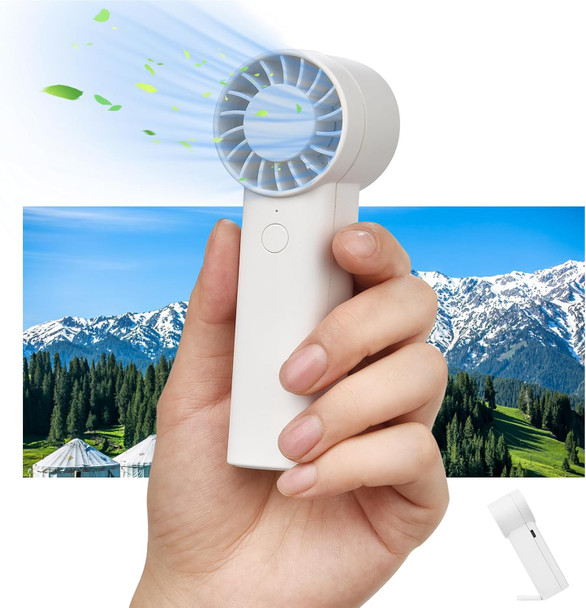 Mini Handheld Fan 20H Max Cooling Time 4000Mah Portable Fan 3 Speeds Usb Rechargeable Personal Fan For Travel Indoor Outdoor