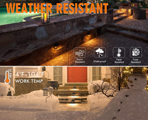 Cloudy Bay 12 Pack] 3Cct Low Voltage Led Deck Lights Outdoor,2700K/3500K/5000K Selectable,Landscape Step Stair Railing Fence