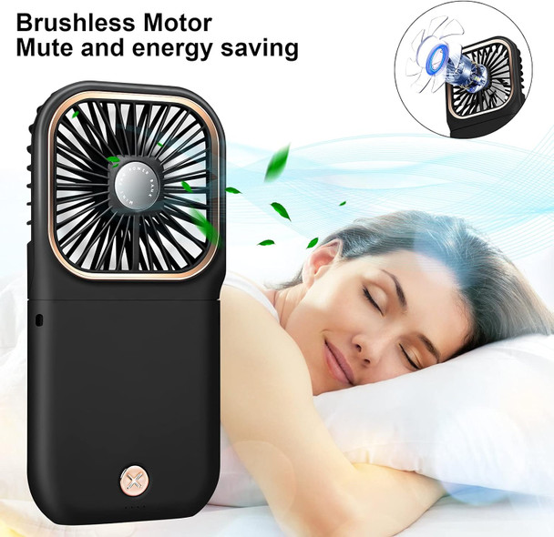 Handheld Fan Mini Portable Fan, Upgrade Small Personal Fan With 3 Speeds Neck Fan Rechargeable Portable Fan, Good For Travel Home