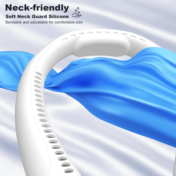 Neck Fan, 9600Mah Usb Rechargeable Cooling Fan, 16H Working Time, 5 Speeds Wearable Personal Neck Fan For Office Sports Outdoor