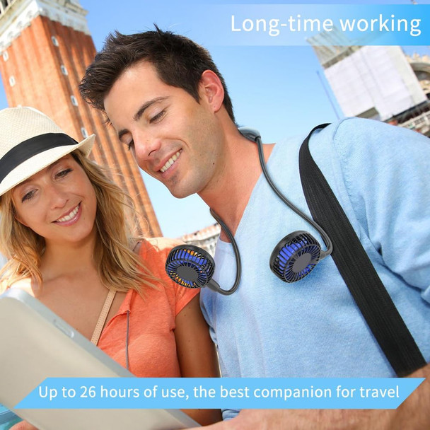 Handfan 5000Mah Neck Fan Portable Rechargeable, Wearable Personal Fans For Neck, Hands Free Necklace Fan Battery Operated