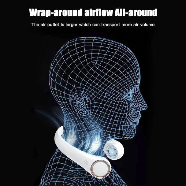 Neck Fan Portable Rechargeable, Personal Cooling Wearable Fan, HandsFree Bladeless Fan, 78 Air Outlets, Low Noise, 3Speed Adjust Neck Fan Portable Rechargeable, Personal Cooling Wearable Fan, HandsFree Bladeless Fan, 78 Air Outlets, Low Noise, 3Speed Adjust
