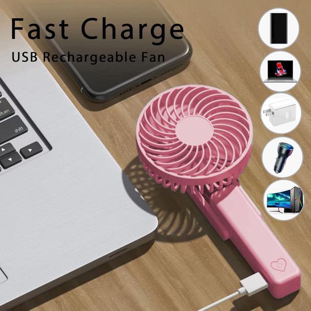 Battery Operated Portable Fan, Mini Rechargeable Handheld Fan,Small Foldable Fan,Quiet But Powerful Desk Fan Up To 10 Hrs Operat